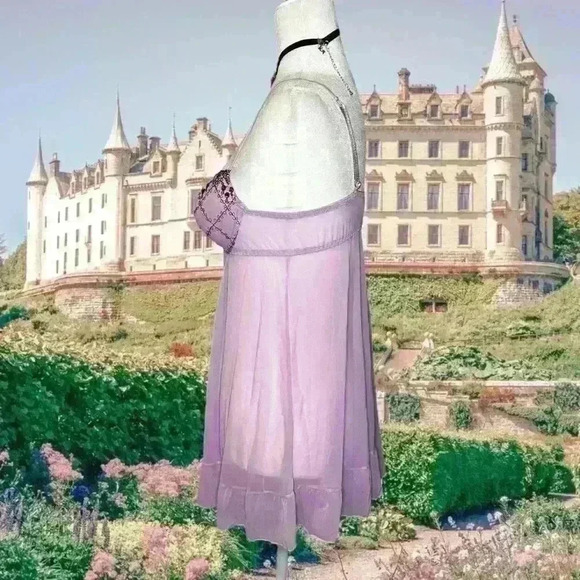 Y2k 90s Lavender Bustier Top By Inner Secrets Size M - Picture 4 of 8